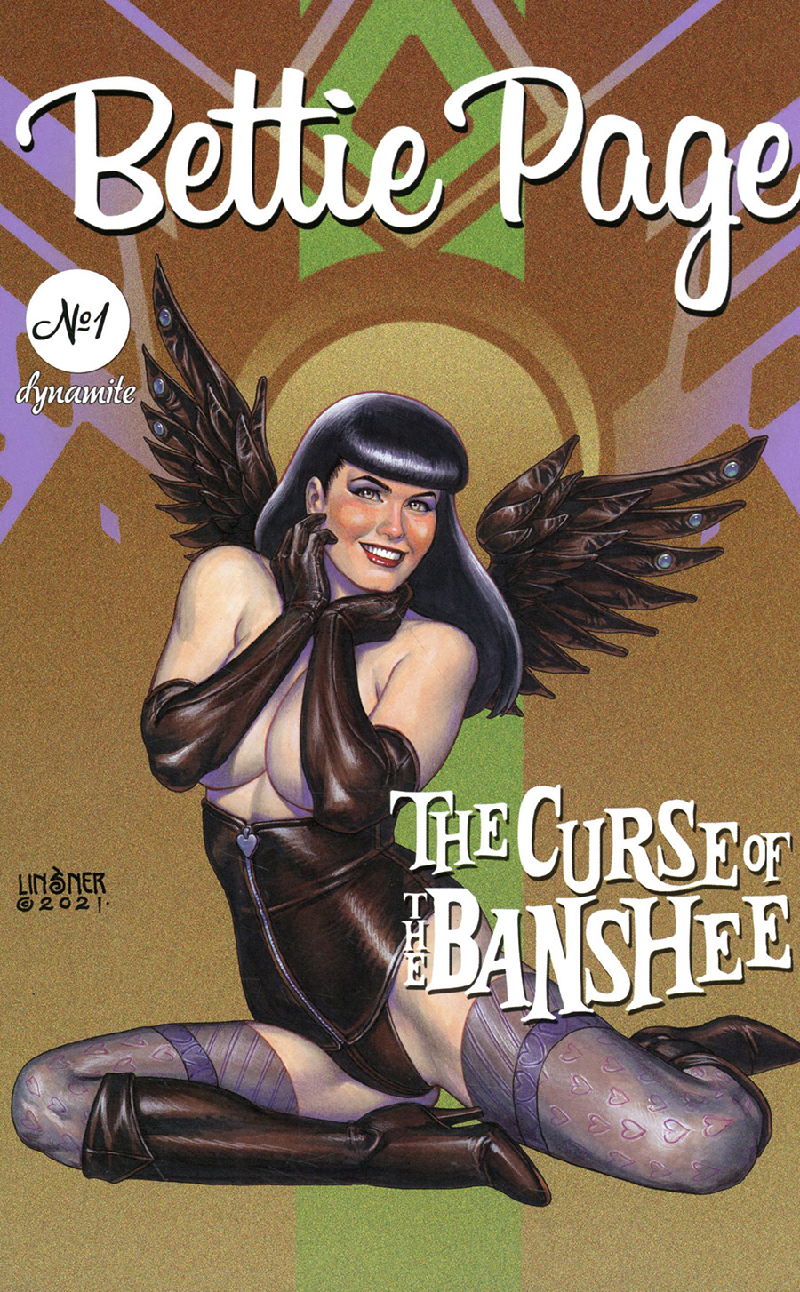 Bettie Page And The Curse Of The Banshee #1 Cover B Variant Joseph Michael Linsner Cover