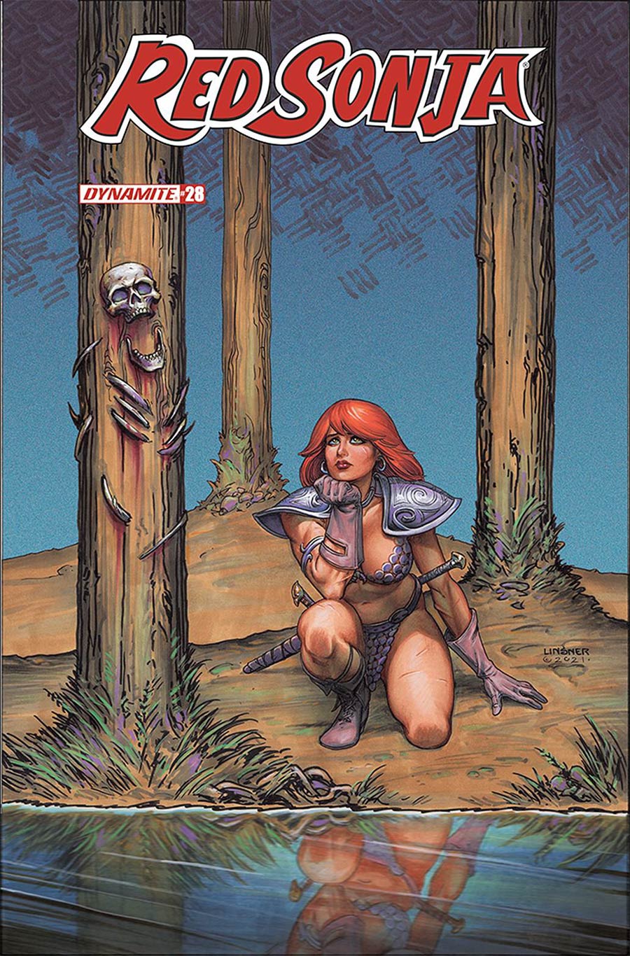 Red Sonja Vol 8 #28 Cover B Variant Joseph Michael Linsner Cover