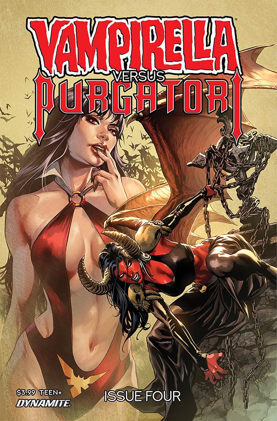 Vampirella vs Purgatori #4 Cover B Variant Carlo Pagulayan Cover