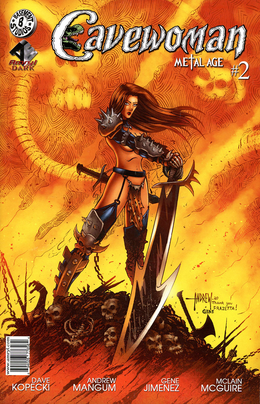 Cavewoman Metal Age #2 Cover A Regular Andrew Mangum Cover