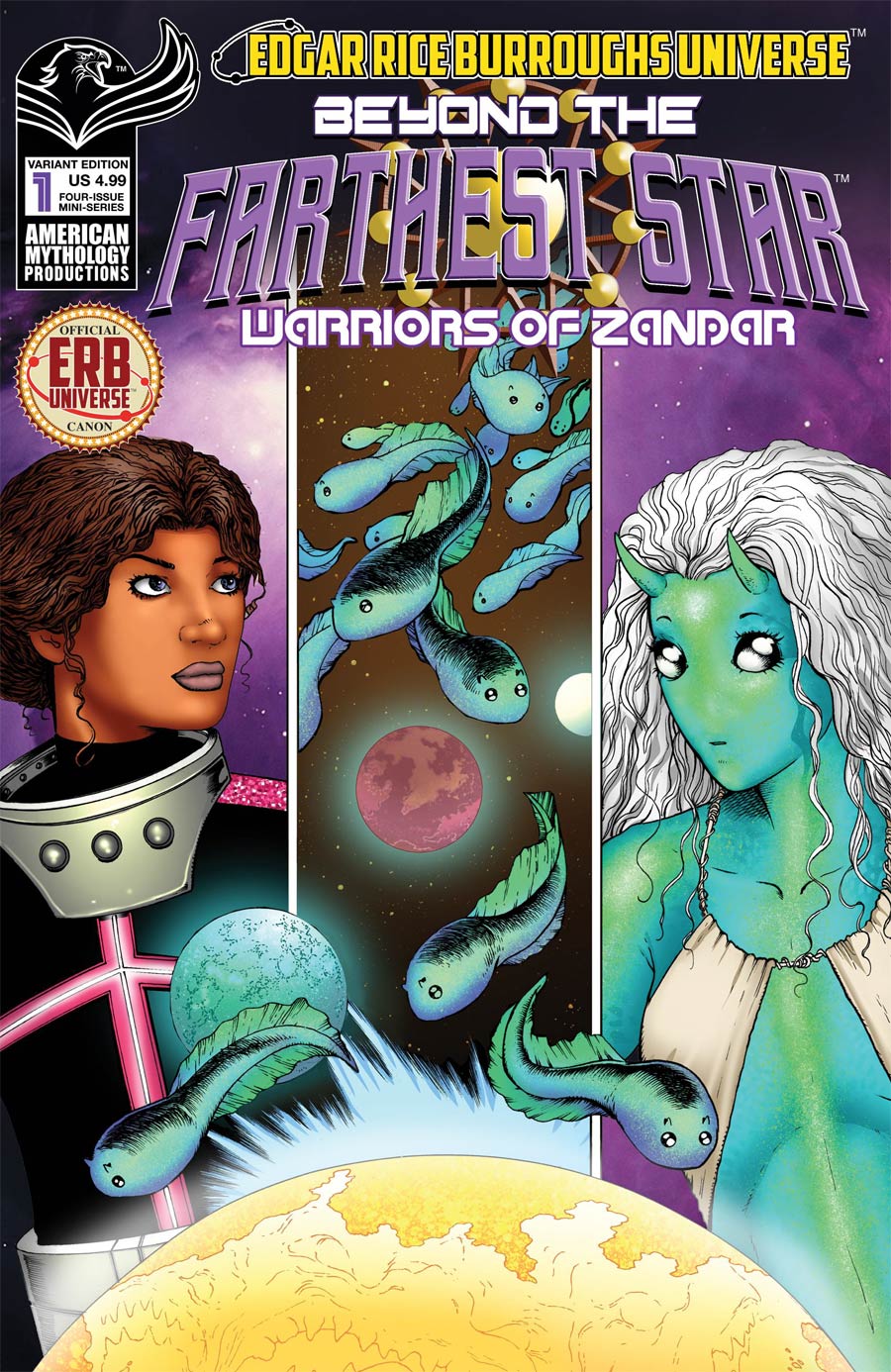 Beyond The Farthest Star Warriors Of Zandar #1 Cover B Variant Mike Wolfer Cover