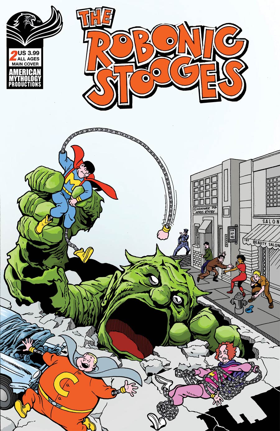 Robonic Stooges #2 Fantastic Fools Cover A Regular Eric Shanower Cover