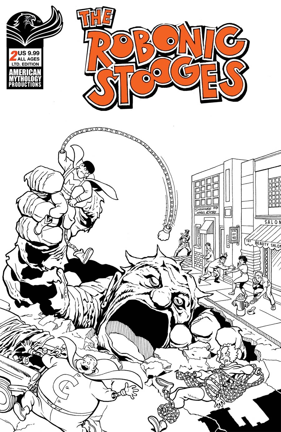 Robonic Stooges #2 Fantastic Fools Cover C Limited Edition Eric Shanower Cover