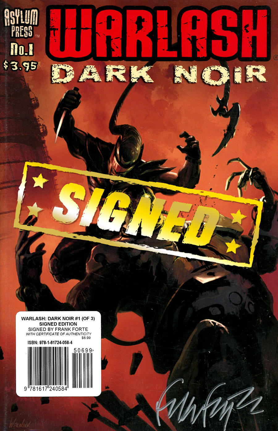Warlash Dark Noir #1 Cover B Signed Edition