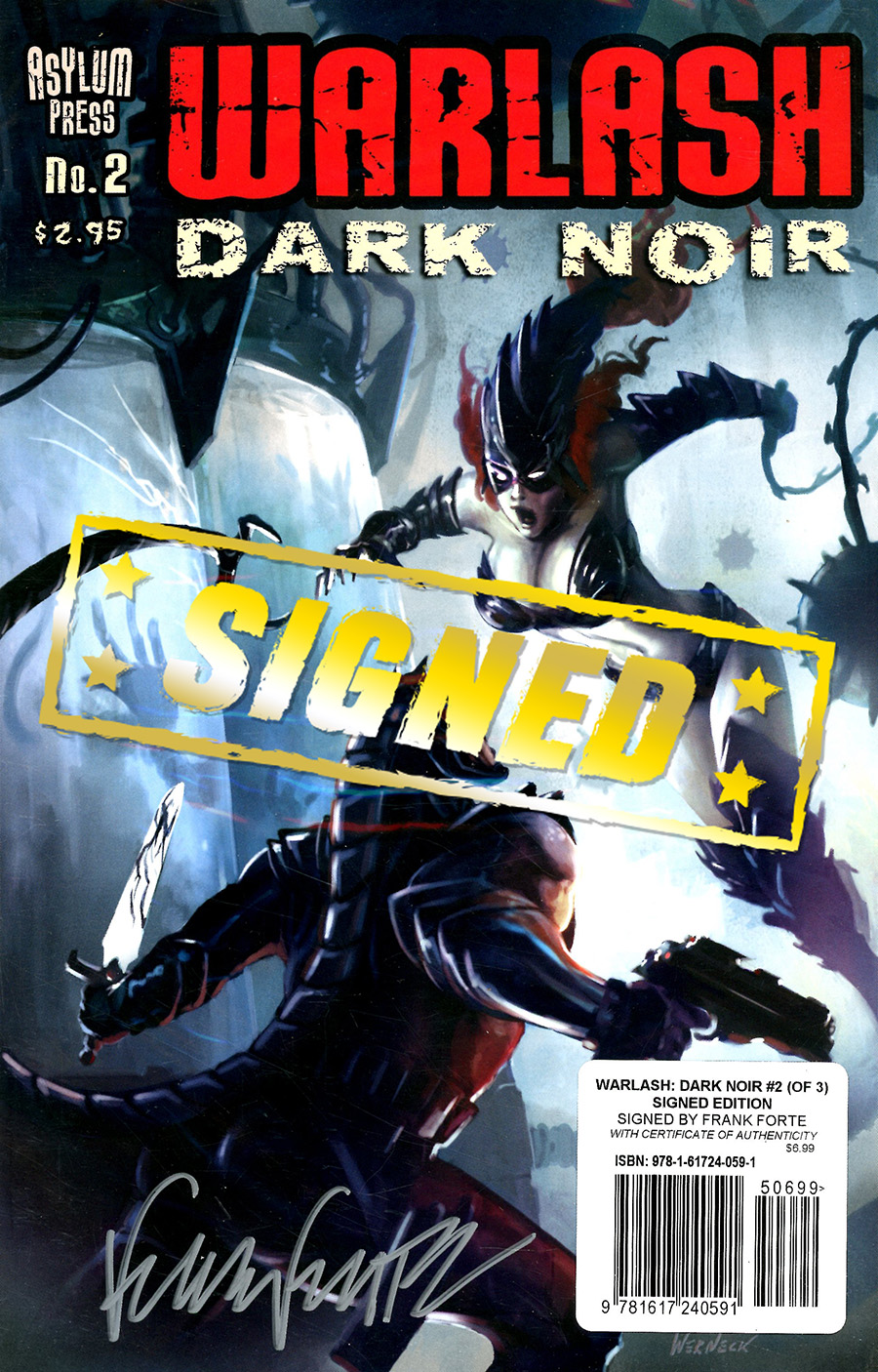 Warlash Dark Noir #2 Cover B Signed Edition