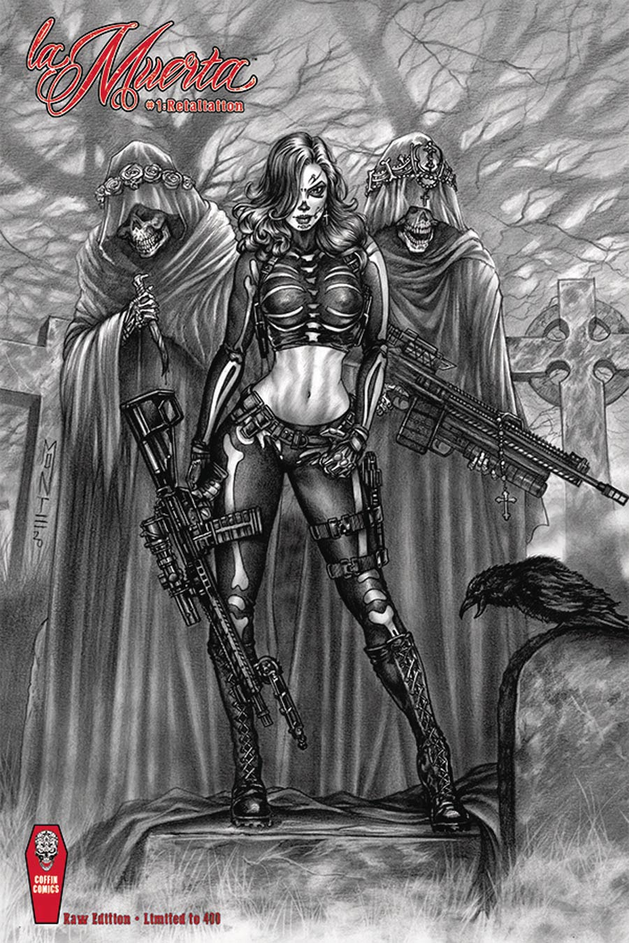 La Muerta Retaliation #1 (One Shot) Cover D Variant Monte Moore Raw Cover