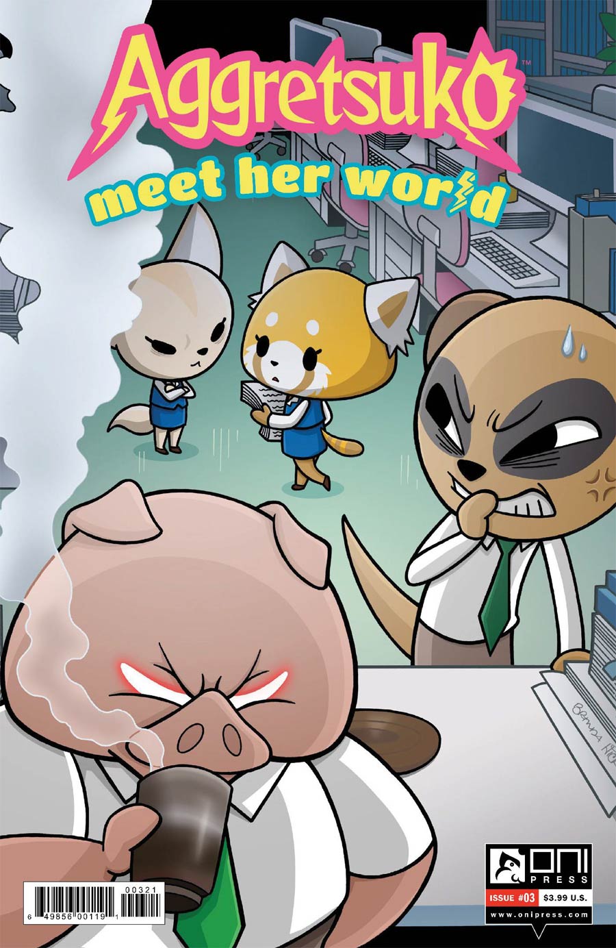 Aggretsuko Meet Her World #3 Cover B Variant Brenda Hickey Cover