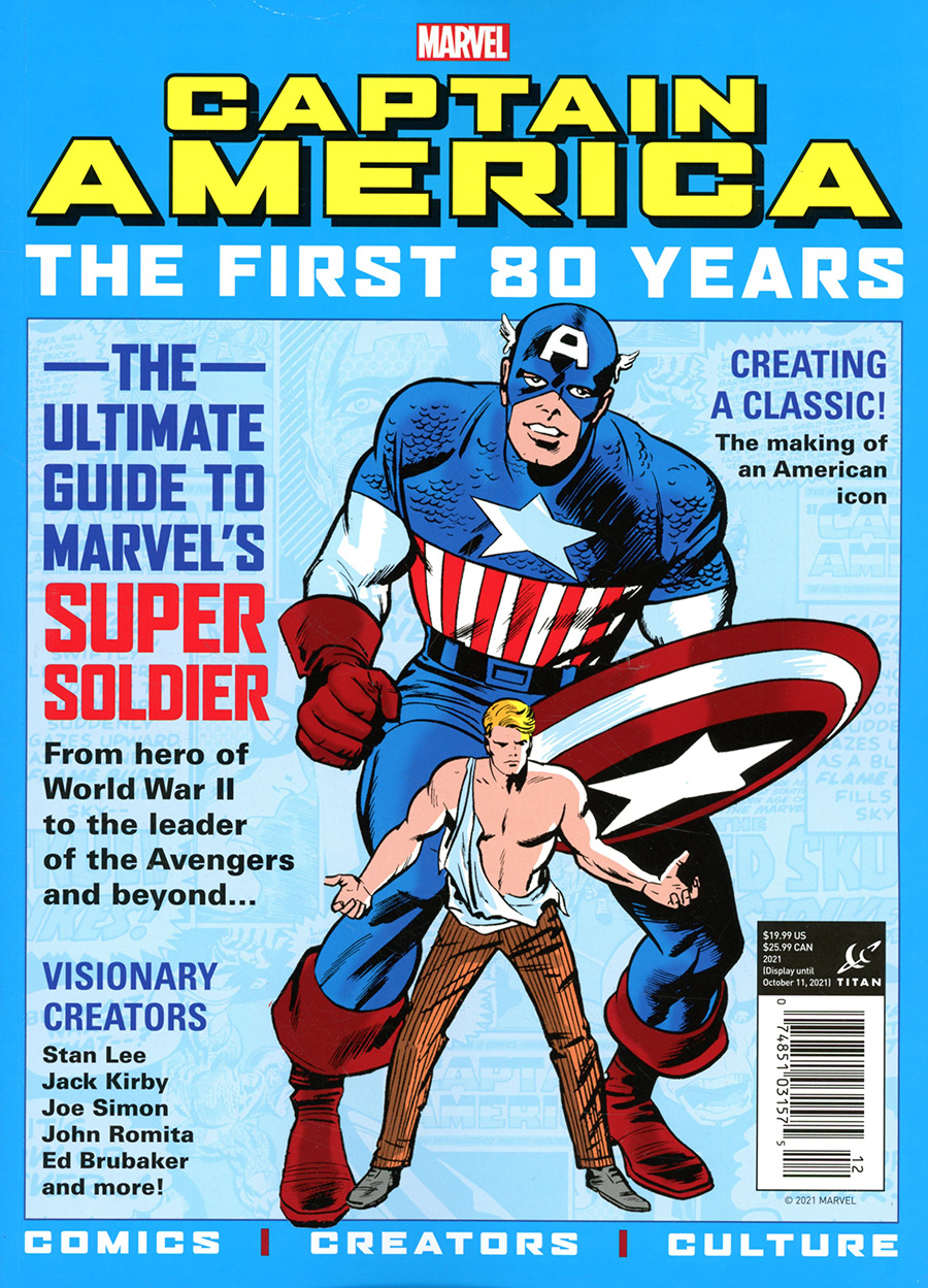 Captain America First 80 Years Magazine Newsstand Edition