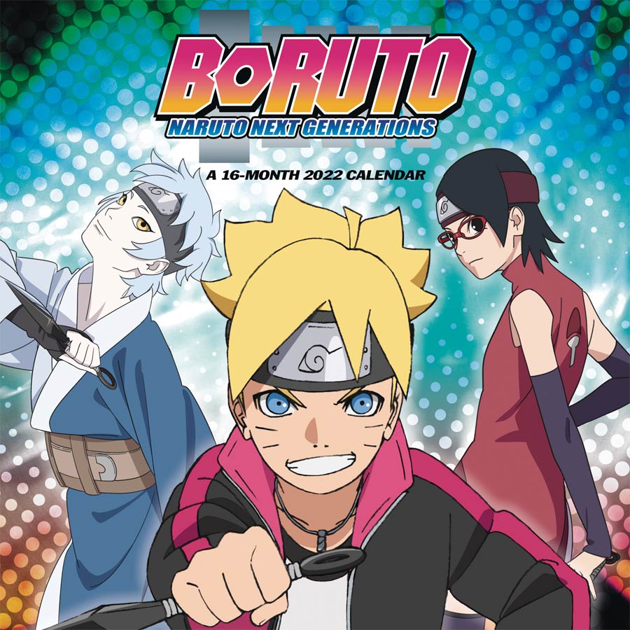 Boruto Naruto Next Generations 2022 Wall Calendar