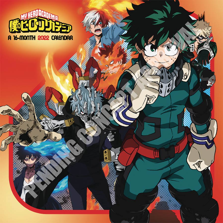 My Hero Academia 2022 Wall Calendar