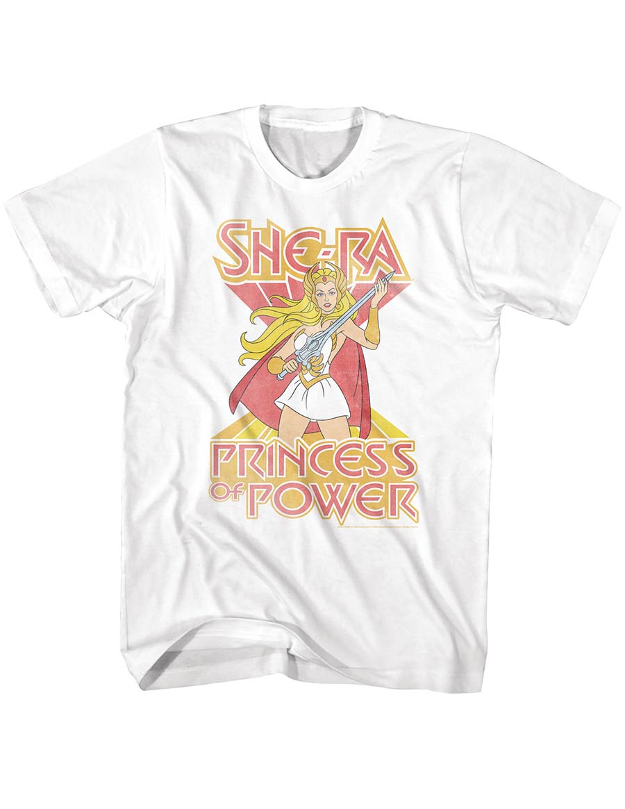 She-Ra Princess Of Power White T-Shirt Large