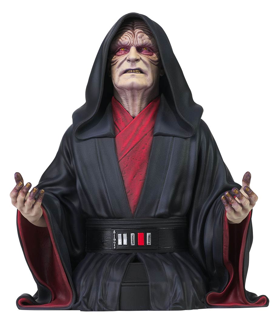 Star Wars Rise Of Skywalker Emperor Palpatine 1/6 Scale Mini Bust