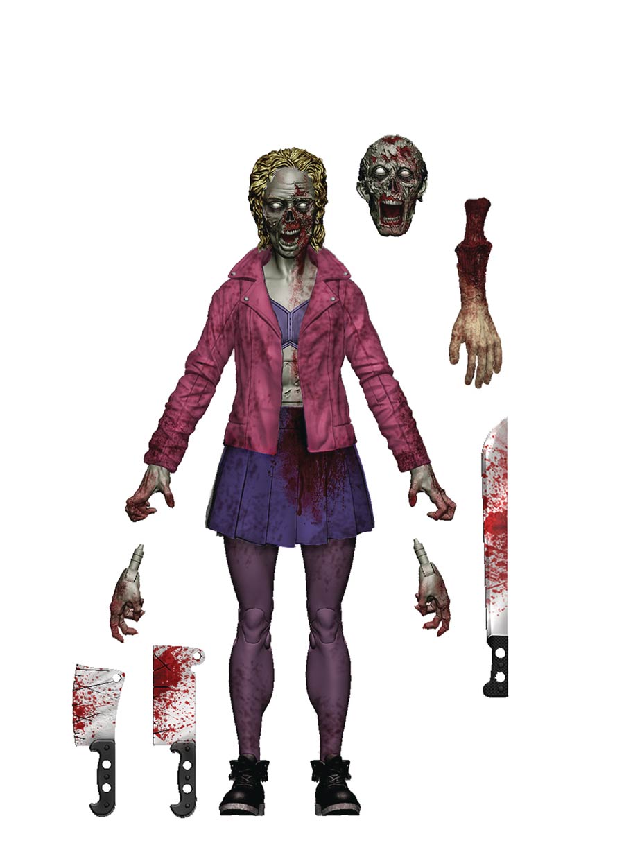 Vitruvian H.A.C.K.S. Series Z Action Figure - Magenta Ladies Zombie Gang Member