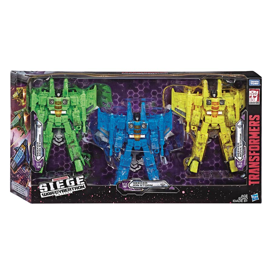 Transformers Generations War For Cybertron Seeker Voyager 3-Pack Action Figure Case