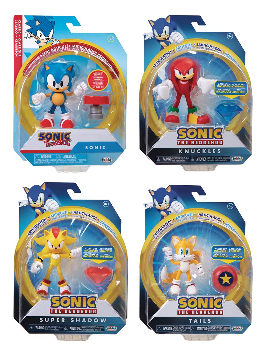 Sonic The Hedgehog Articulated 4-Inch Action Figure Wave 4 Assortment Case