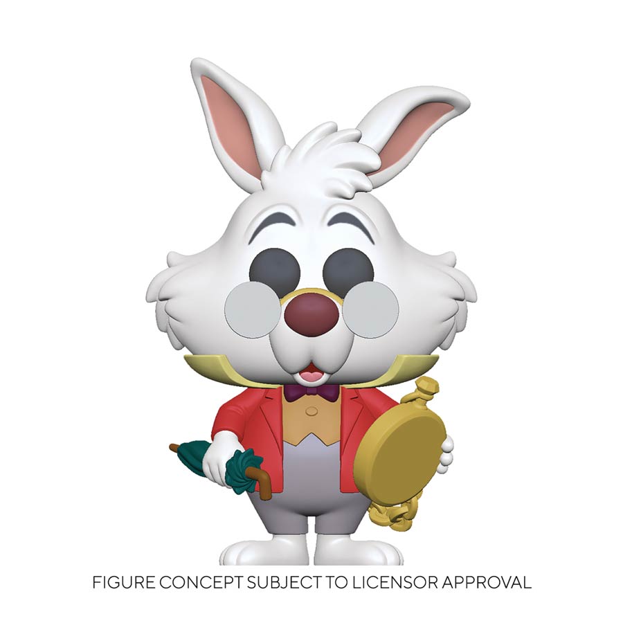 POP Alice In Wonderland 70th Anniversary White Rabbit With Watch Vinyl Figure
