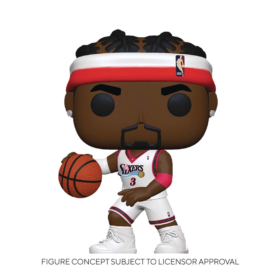 POP NBA Legends Allen Iverson Sixers Home Vinyl Figure