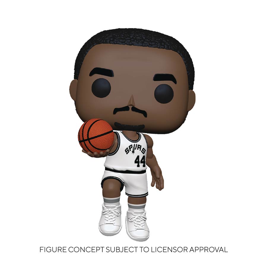 POP NBA Legends George Gervin Spurs Home Vinyl Figure