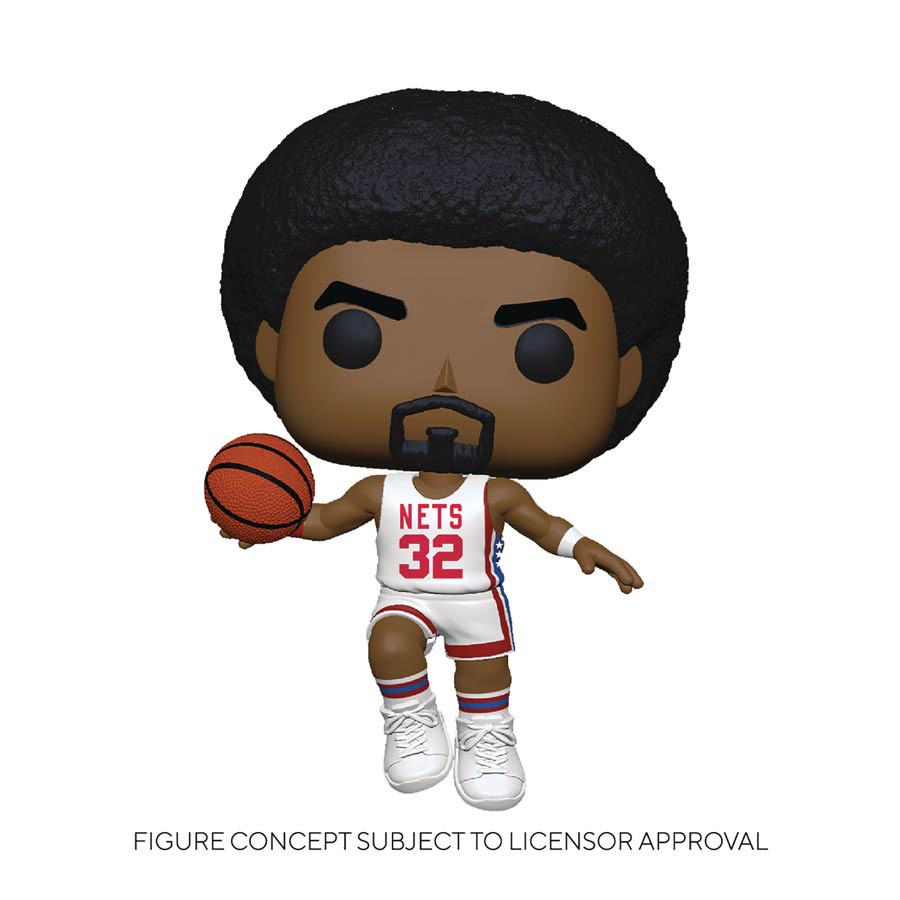 POP NBA Legends Julius Erving Nets Home Vinyl Figure