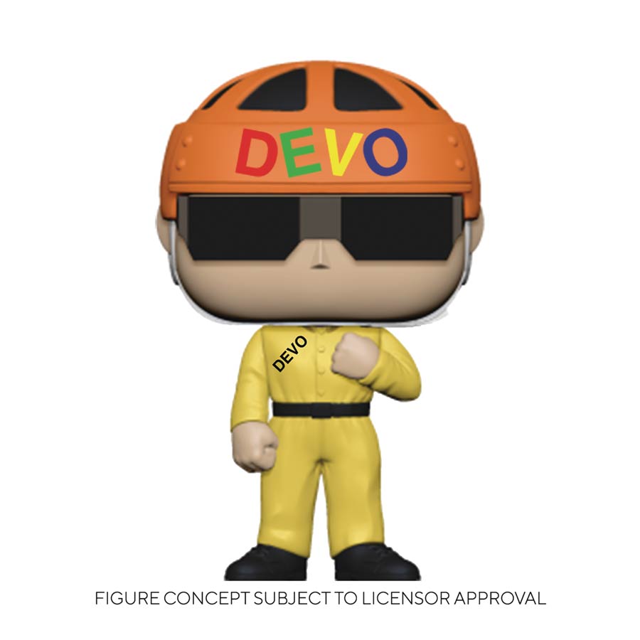 POP Rocks Devo Satisfaction Yellow Suit Vinyl Figure