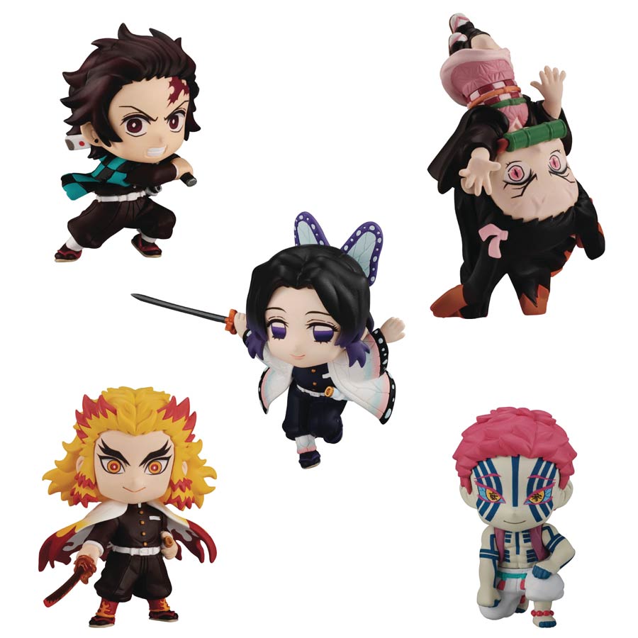 Demon Slayer Kimetsu No Yaiba Adverge Motion Series 2 Mini Figure 10-Piece Display