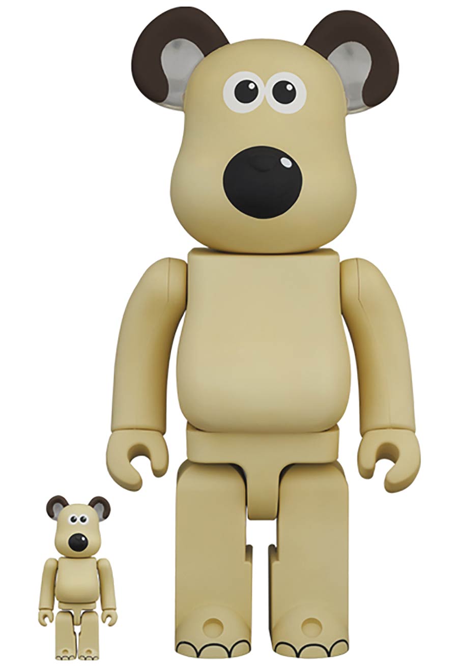 Wallace And Gromit Gromit 100 Percent & 400 Percent 2-Pack Bearbrick