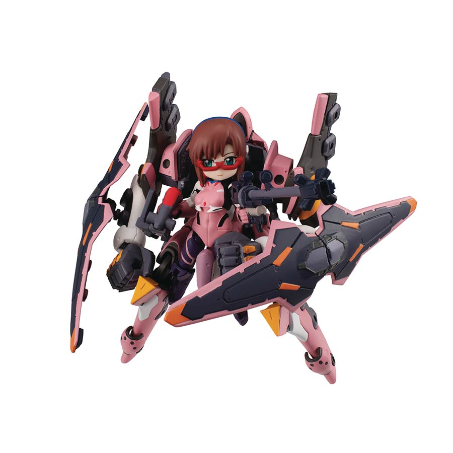 Evangelion Movie Mari & Evangelion 8 Desktop Army Figure