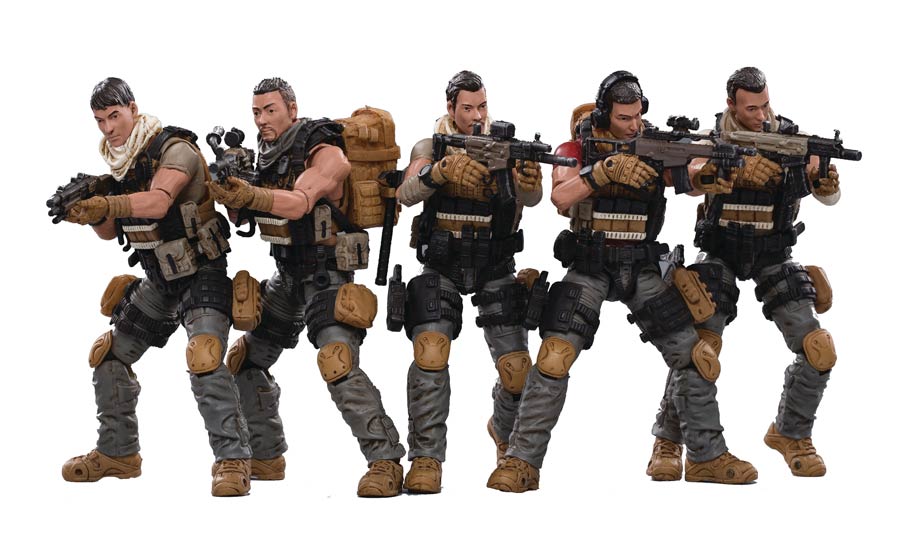 Joy Toy Pla-Army Field Force 1/18 Scale 5-Pack Figure