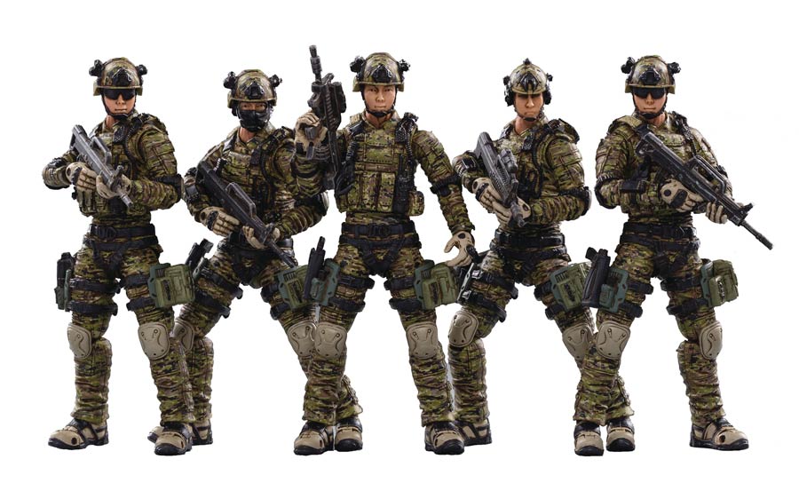 Joy Toy Pla-Army Ground Force 1/18 Scale 5-Pack Figure