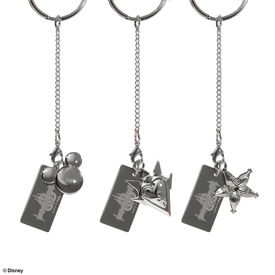 Kingdom Hearts Keyblade Charm Collection Blind Mystery Box 8-Piece Display
