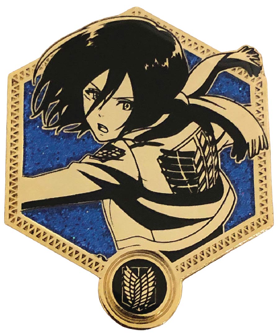 Attack On Titan Golden Series Enamel Pin - Mikasa Ackerman