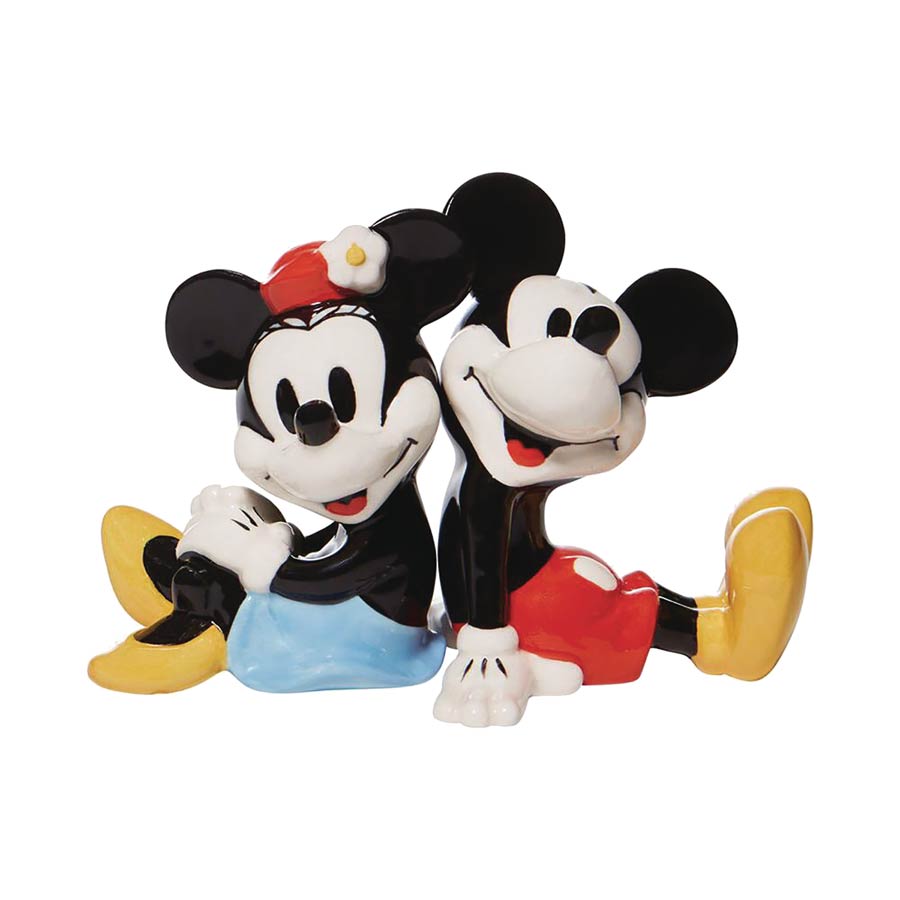 Mickey And Minnie Mouse Salt & Pepper Shaker Set