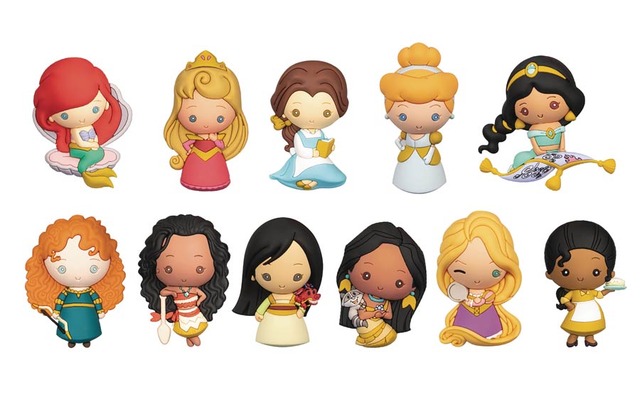 Disney Ultimate Princess Celebration 3D Bag Clip Blind Mystery Box 24-Piece Display
