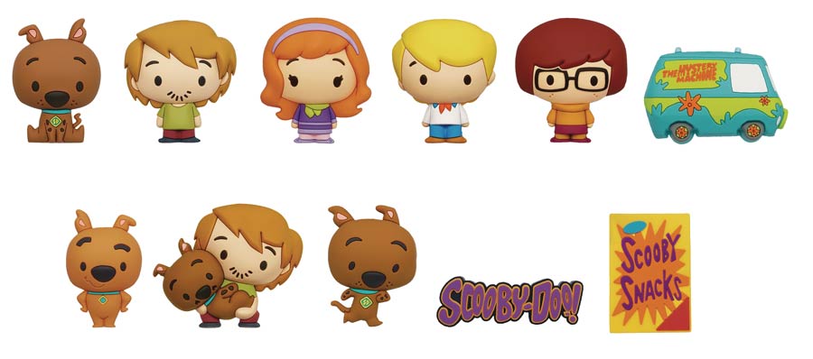 Scooby-Doo Classic 3D Foam Bag Clip Blind Mystery Box