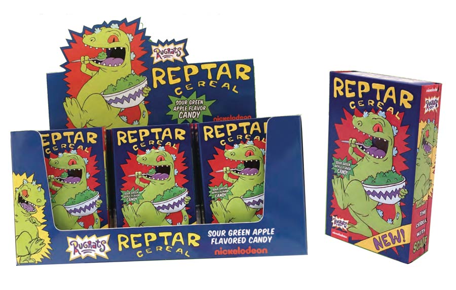Rugrats Reptar Cereal Candy Tin 12-Count Display