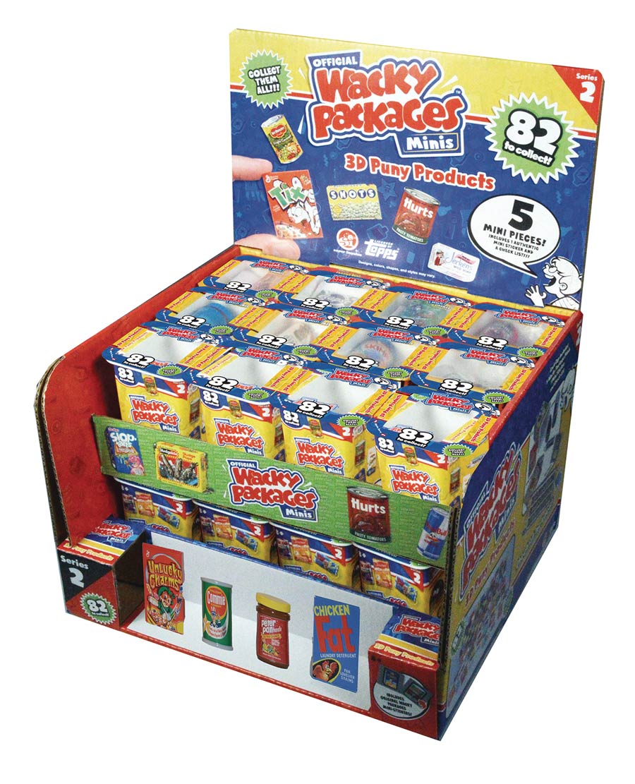 Wacky Packages Mini Figure Series 2 Blind Mystery Box Display