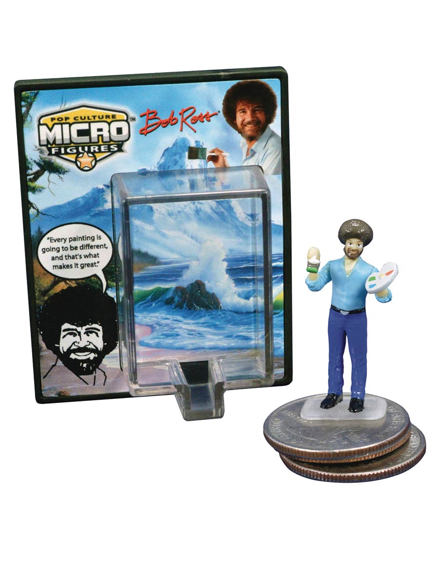 Worlds Smallest Bob Ross Figure Inner Case