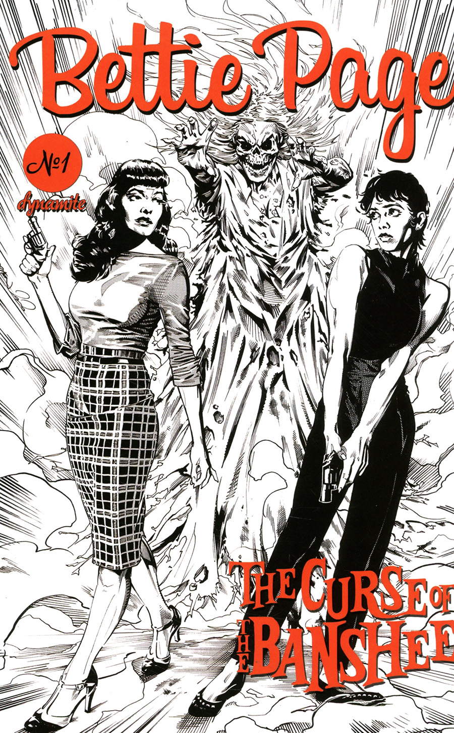 Bettie Page And The Curse Of The Banshee #1 Cover J Incentive Stephen Mooney Pencils Cover
