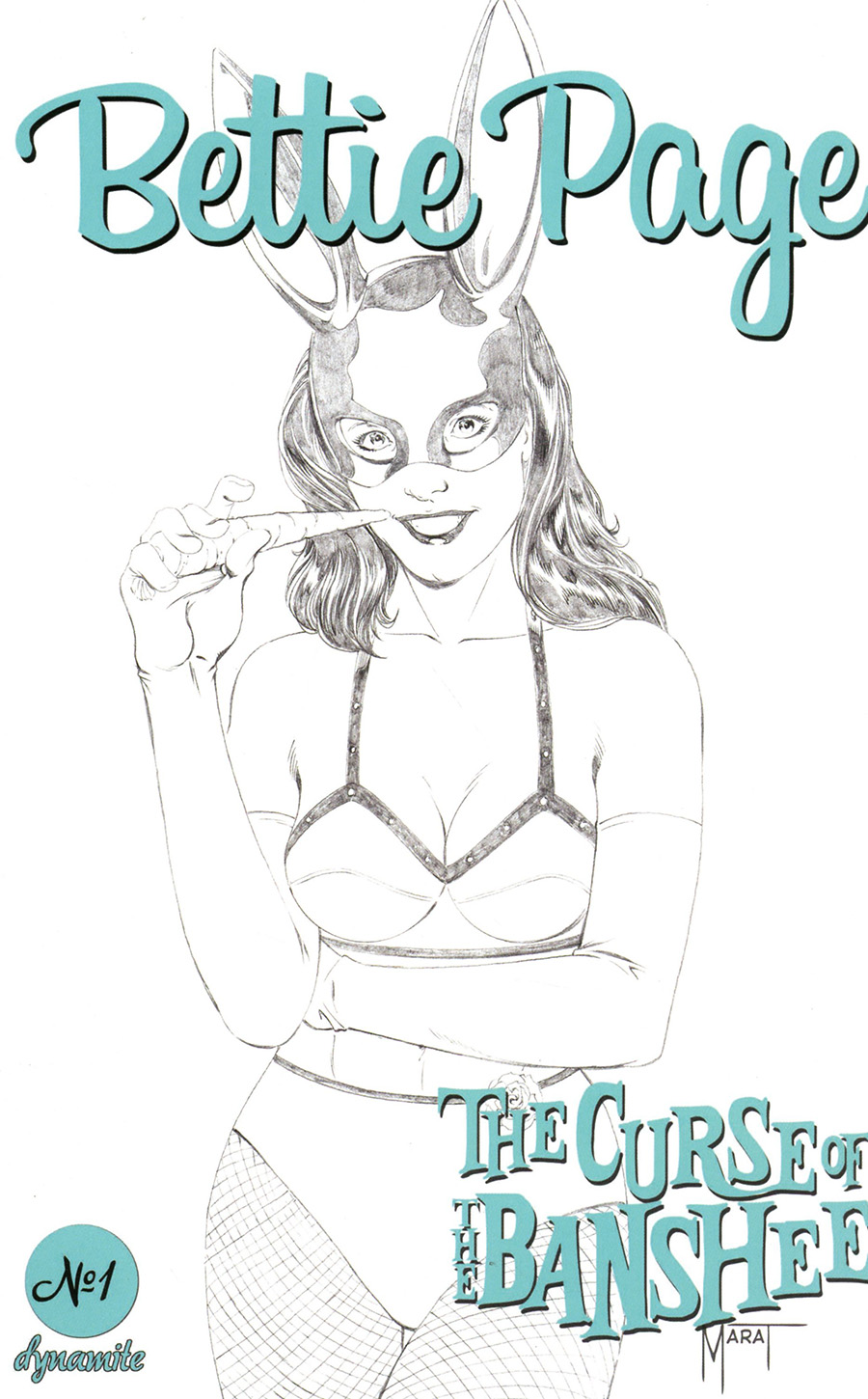 Bettie Page And The Curse Of The Banshee #1 Cover L Incentive Marat Mychaels Pencils Cover