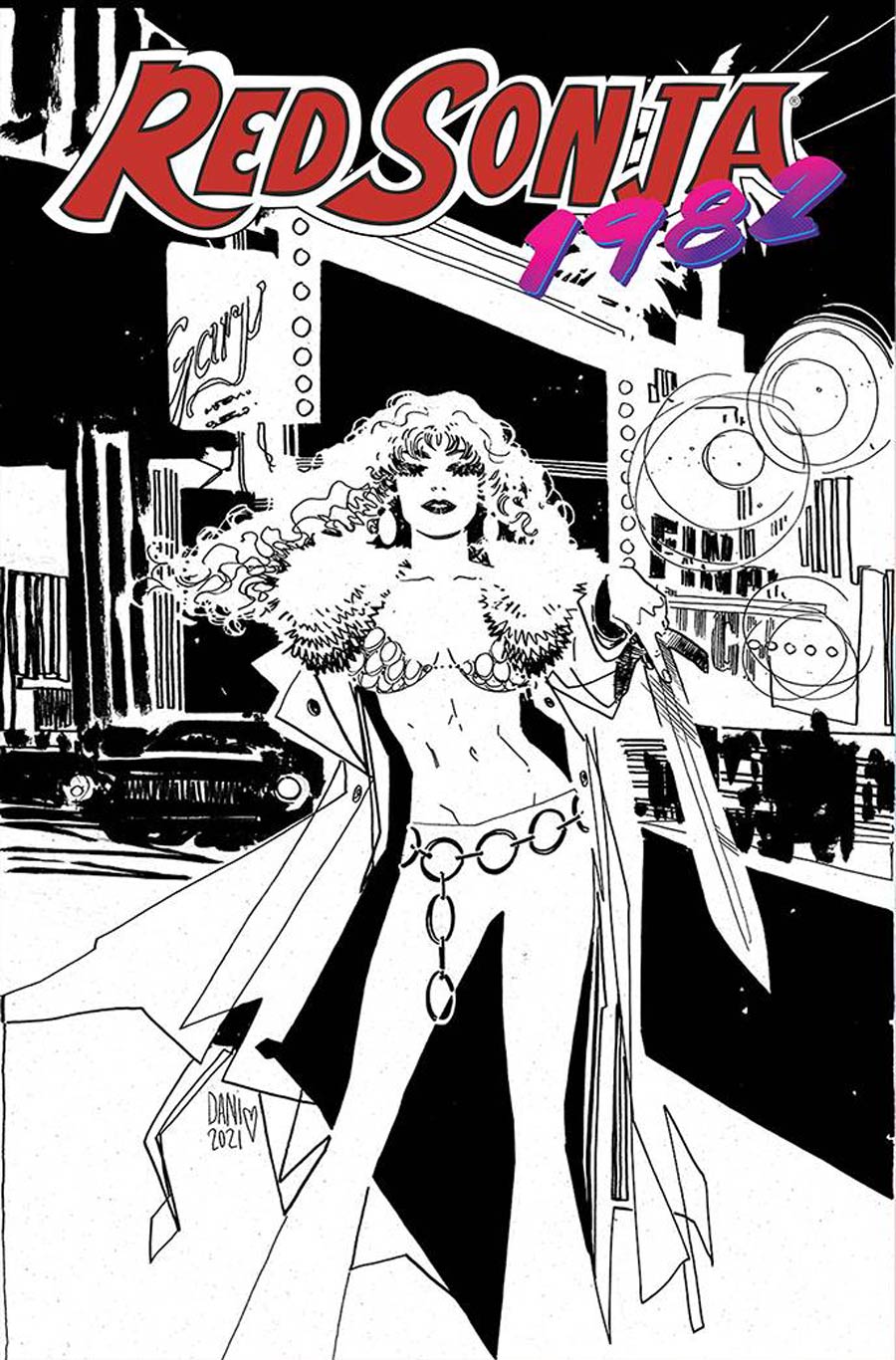 Red Sonja 1982 #1 (One Shot) Cover F Incentive Dani Line Art Cover