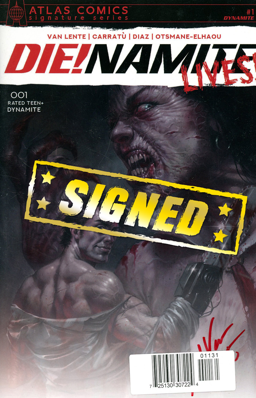 DieNamite Lives #1 Cover U Atlas Comics Signature Series Signed By Fred Van Lente