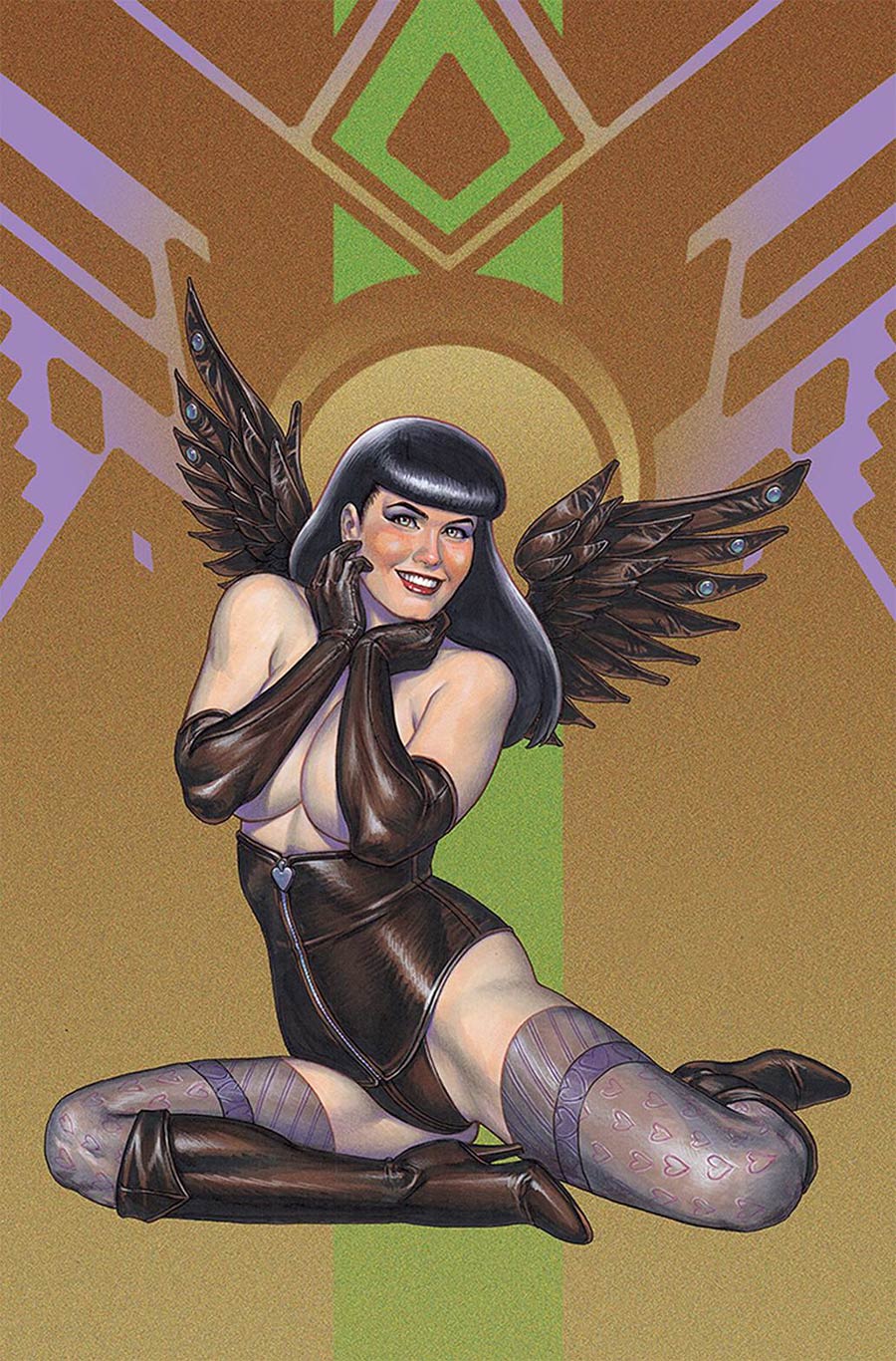 Bettie Page And The Curse Of The Banshee #1 Cover T Limited Edition Joseph Michael Linsner Virgin Cover