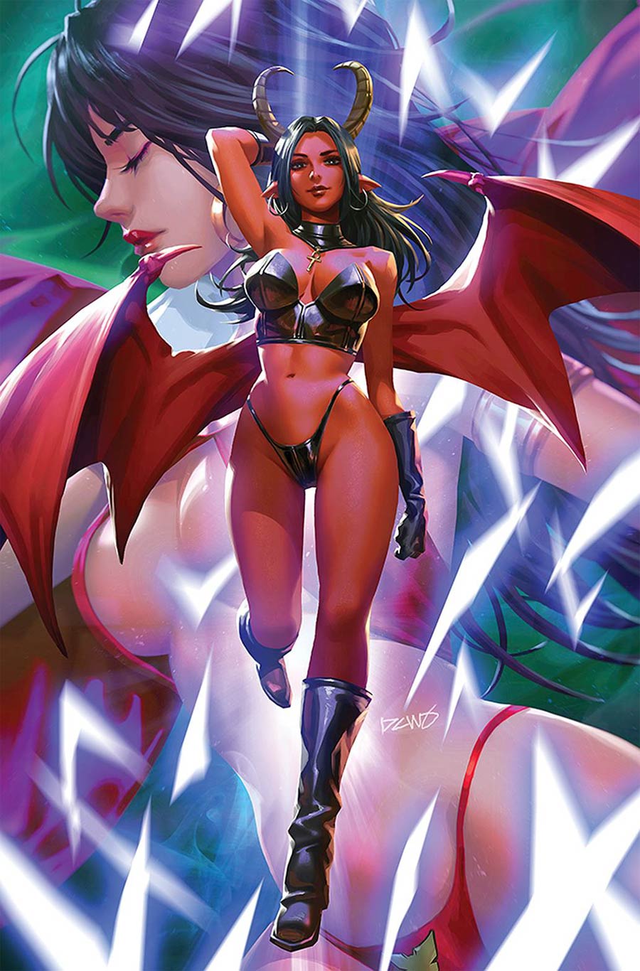 Vampirella vs Purgatori #4 Cover Q Limited Edition Derrick Chew Virgin Cover