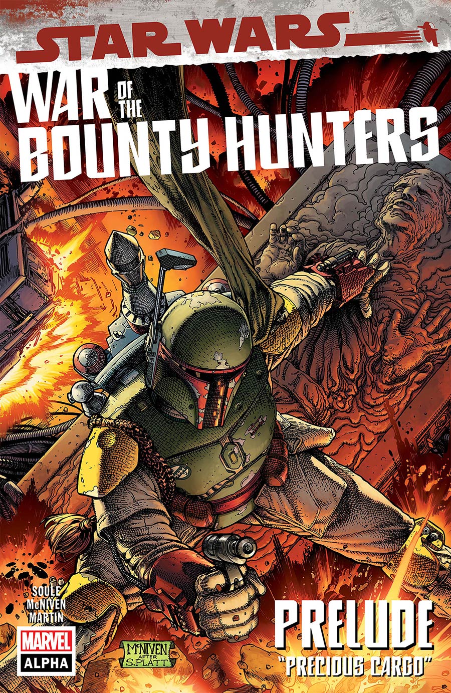 Star Wars War Of The Bounty Hunters Alpha #1 (One Shot) Cover F DF Signed By Charles Soule
