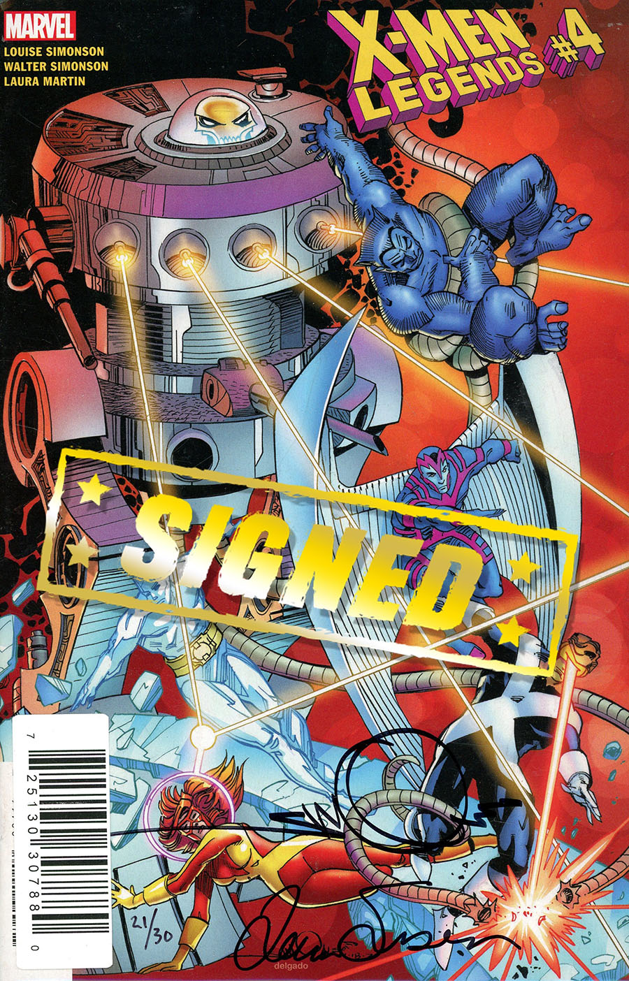 X-Men Legends #4 Cover D DF Signed By Walter Simonson