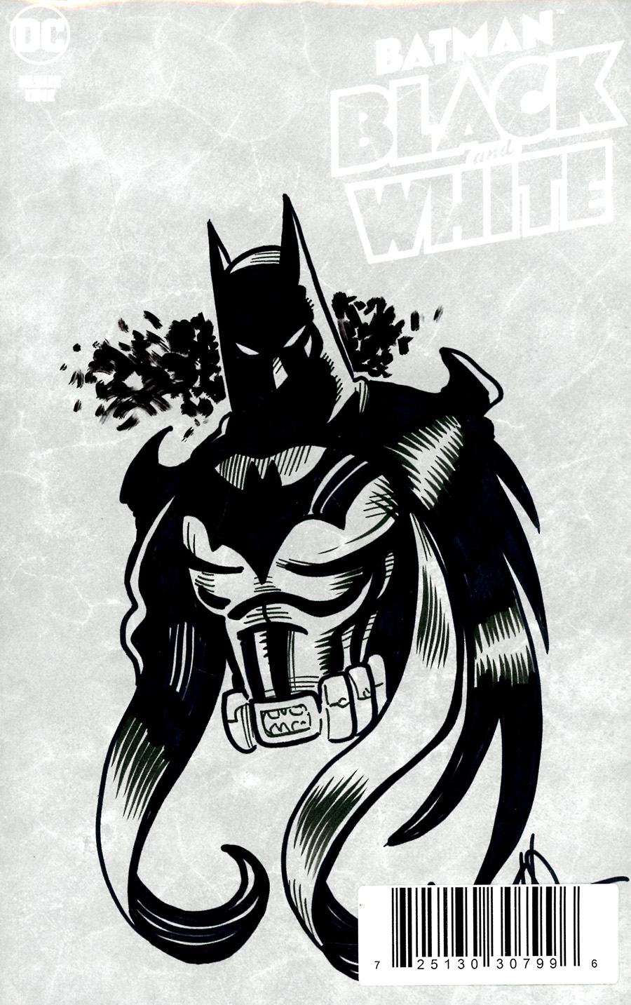 Batman Black & White Vol 3 #1 Cover J DF Signed & Remarked By Ken Haeser