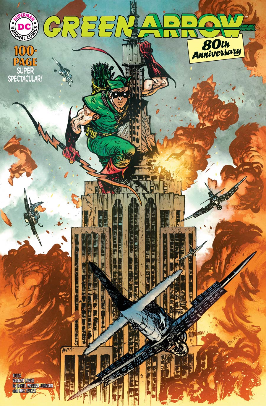 Green Arrow 80th Anniversary 100-Page Super Spectacular #1 (One Shot) Cover C Variant Daniel Warren Johnson 1950s Cover