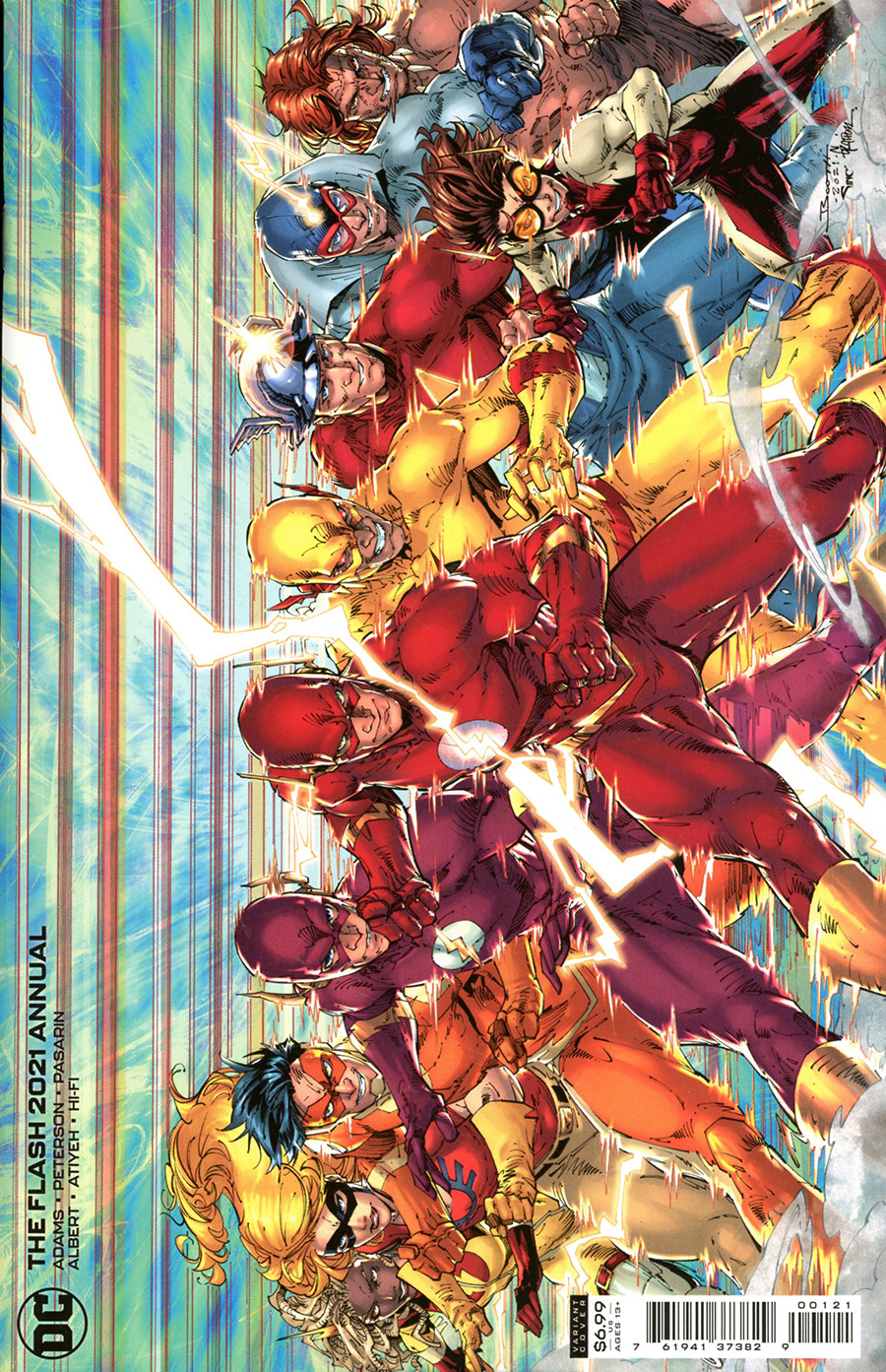 Flash Vol 5 Annual 2021 #1 Cover B Variant Brett Booth Card Stock Cover