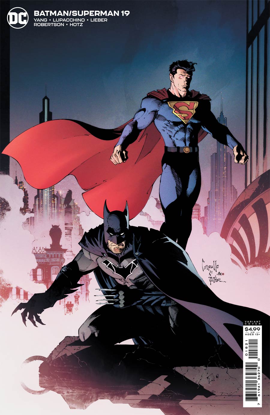 Batman Superman Vol 2 #19 Cover B Variant Greg Capullo Card Stock Cover