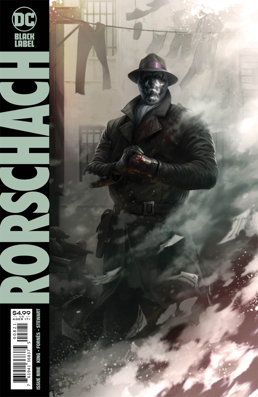 Rorschach #9 Cover B Variant Francesco Mattina Card Stock Cover